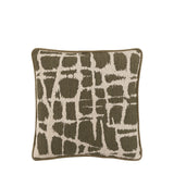 Aziza Jacquard Cushion – Olive