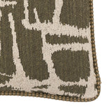 Aziza Jacquard Cushion – Olive