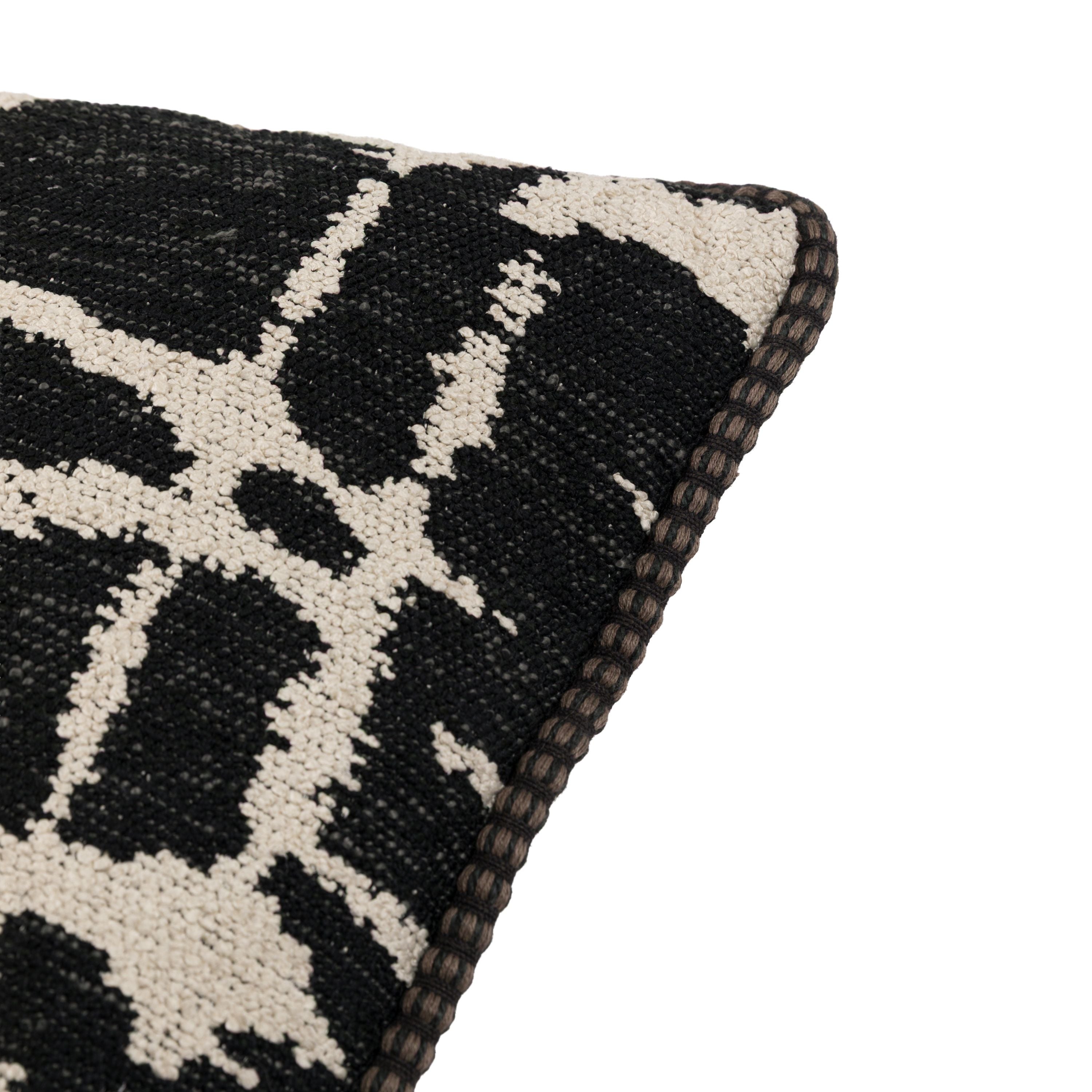 Aziza Jacquard Cushion – Slate