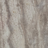 Baudillane Occasional Table with Grey Travertine and Brushed Bronze Metal Legs