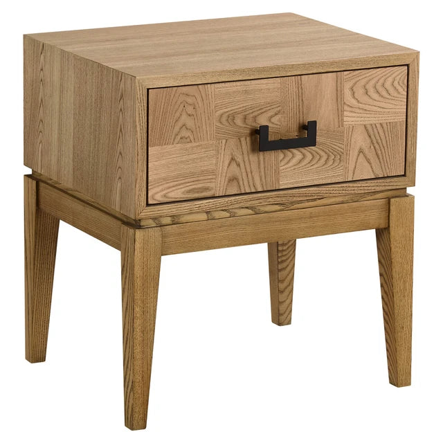 Baxley Side Table – 1 Drawer – Natural