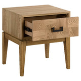 Baxley Side Table – 1 Drawer – Natural