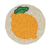 Beaded Lemon Coasters – Set of 4 – Excess Stock