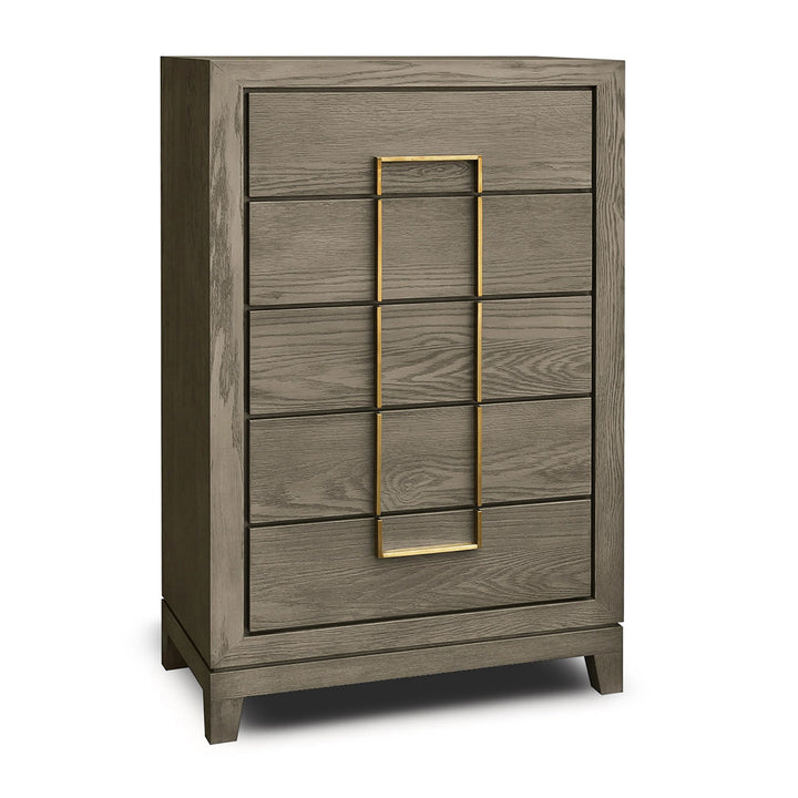 Berkeley Designs Lucca Tall Chest of Drawers in Grey Oak Veneer