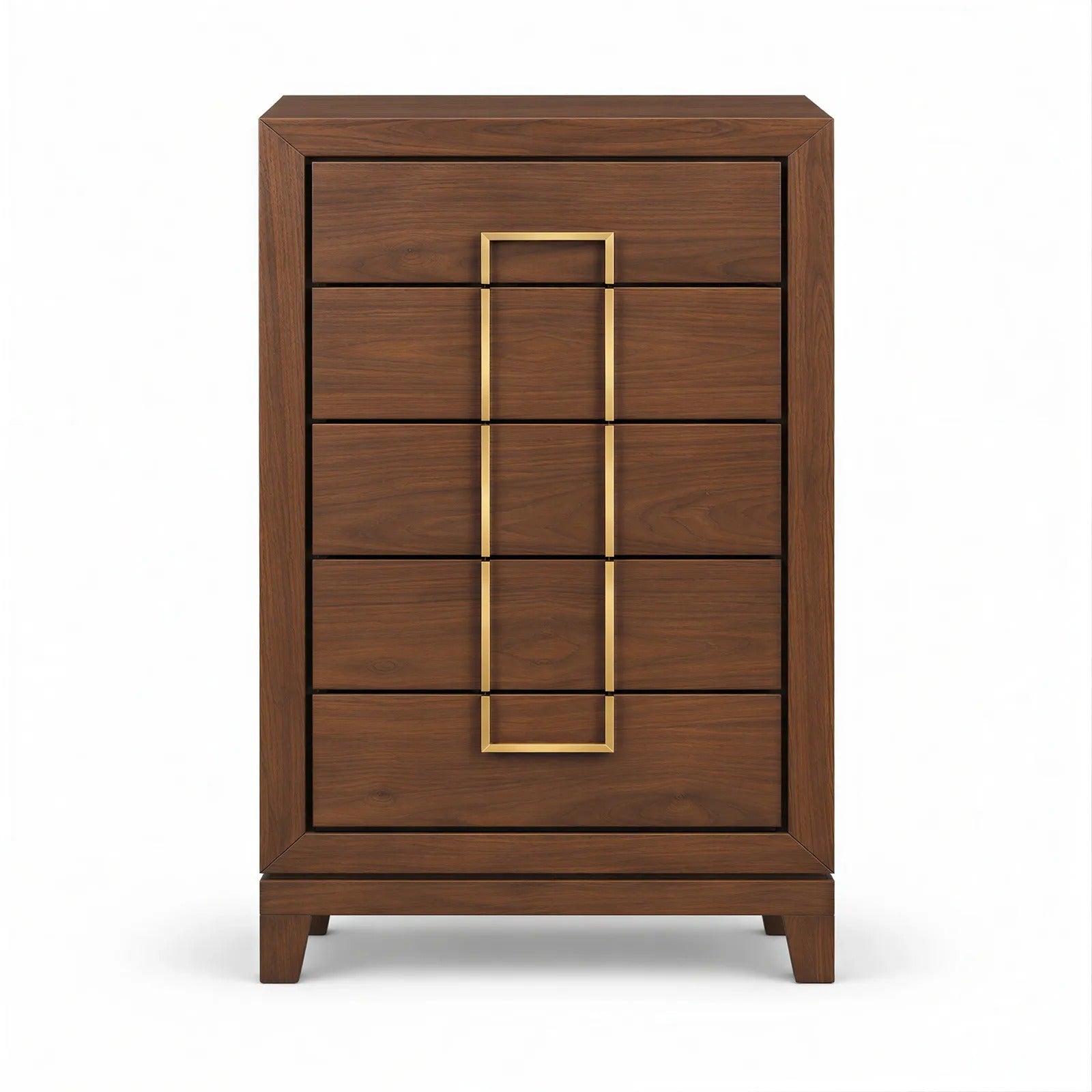 Berkeley Designs Lucca Tall Chest of Drawers in Walnut Oak Veneer