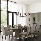 Bernhardt Linea Dining Arm Chair – Cerused Charcoal