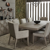 Bernhardt Linea Dining Arm Chair – Cerused Greige