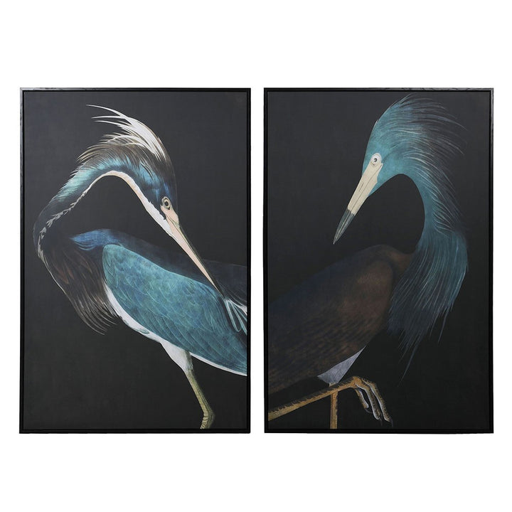 Blue Crane Canvas – Set of 2