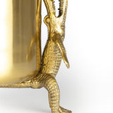 Bold Monkey Surrounded By Crocodiles Vase – Large