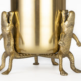 Bold Monkey Surrounded By Crocodiles Vase – Small