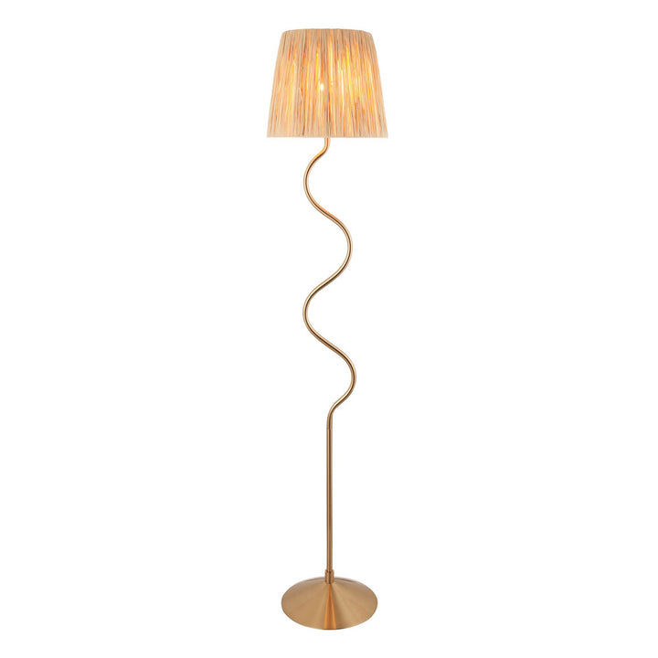 Branchlight 1 Light Floor Lamp – Brushed Aged Brass