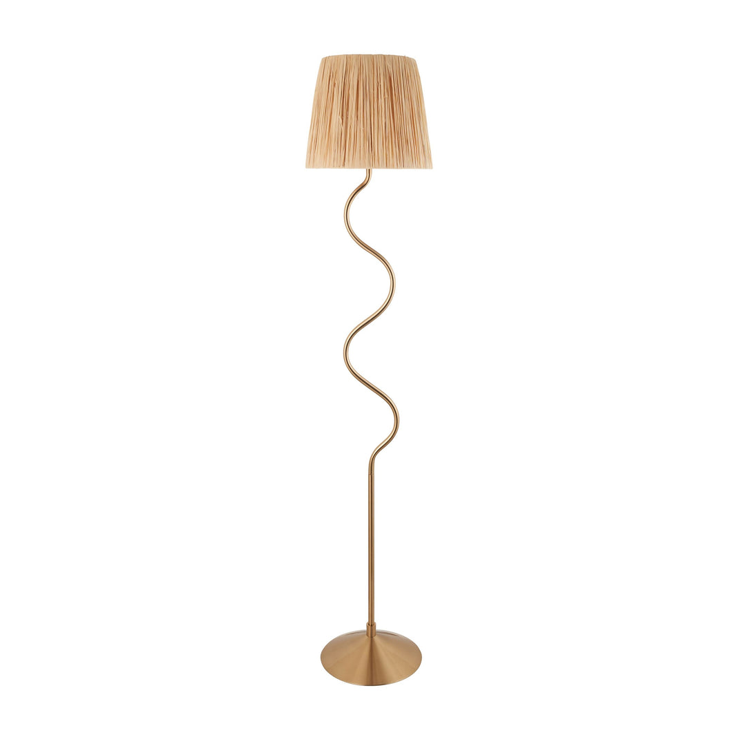 Branchlight 1 Light Floor Lamp – Brushed Aged Brass