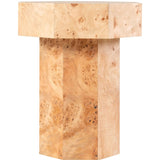 Branwell Side Table with Mappa Burl Veneer