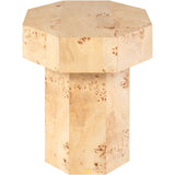 Branwell Side Table with Mappa Burl Veneer