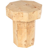 Branwell Side Table with Mappa Burl Veneer