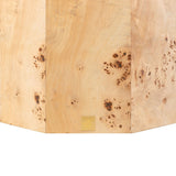 Branwell Side Table with Mappa Burl Veneer