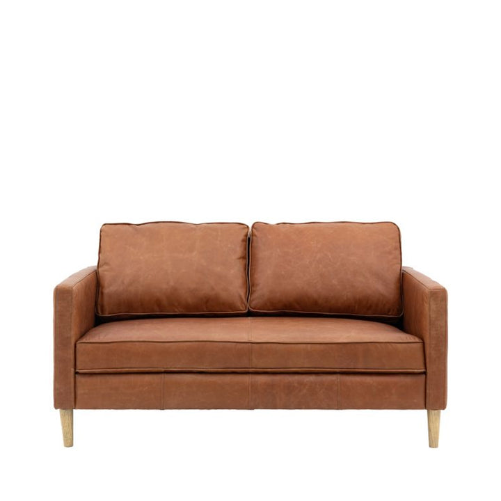 Buckley Vintage Brown Leather Sofa – 2 Seater