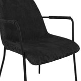 LPD Home Carlo Dining Chair with Arms – Onyx – Set of 2