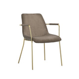 LPD Home Carlo Dining Chair with Arms – Taupe – Set of 2
