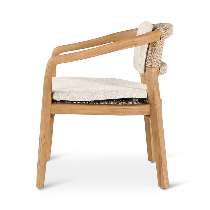 Castle Line Elisa Armchair – Natural and Cream
