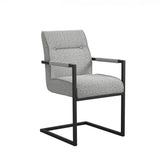 LPD Home Cleaver Dining Chair with Arms – Smoked Pearl