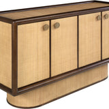 Cadence Sideboard in Mindi Wood and Rattan
