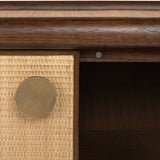 Cadence Sideboard in Mindi Wood and Rattan