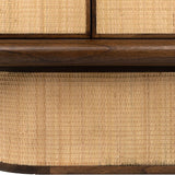 Cadence Sideboard in Mindi Wood and Rattan