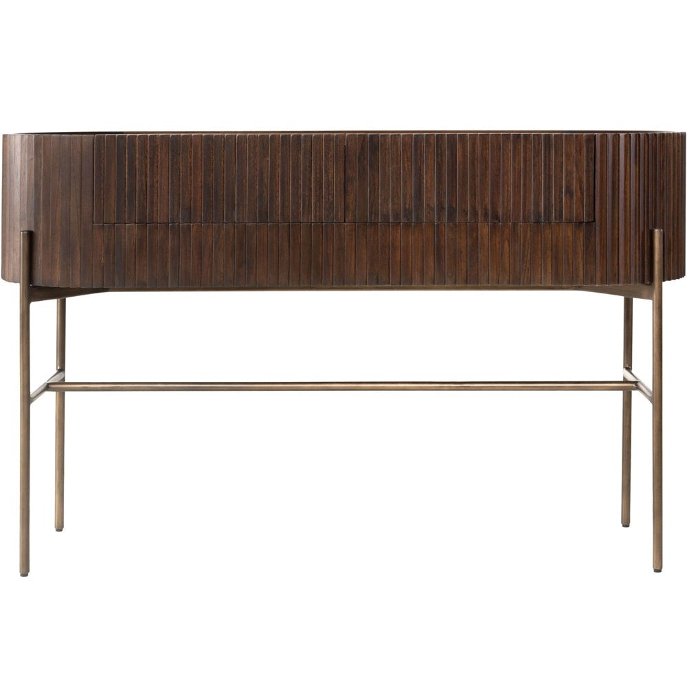 Caffeino Ribbed Console Table – Shropshire Design