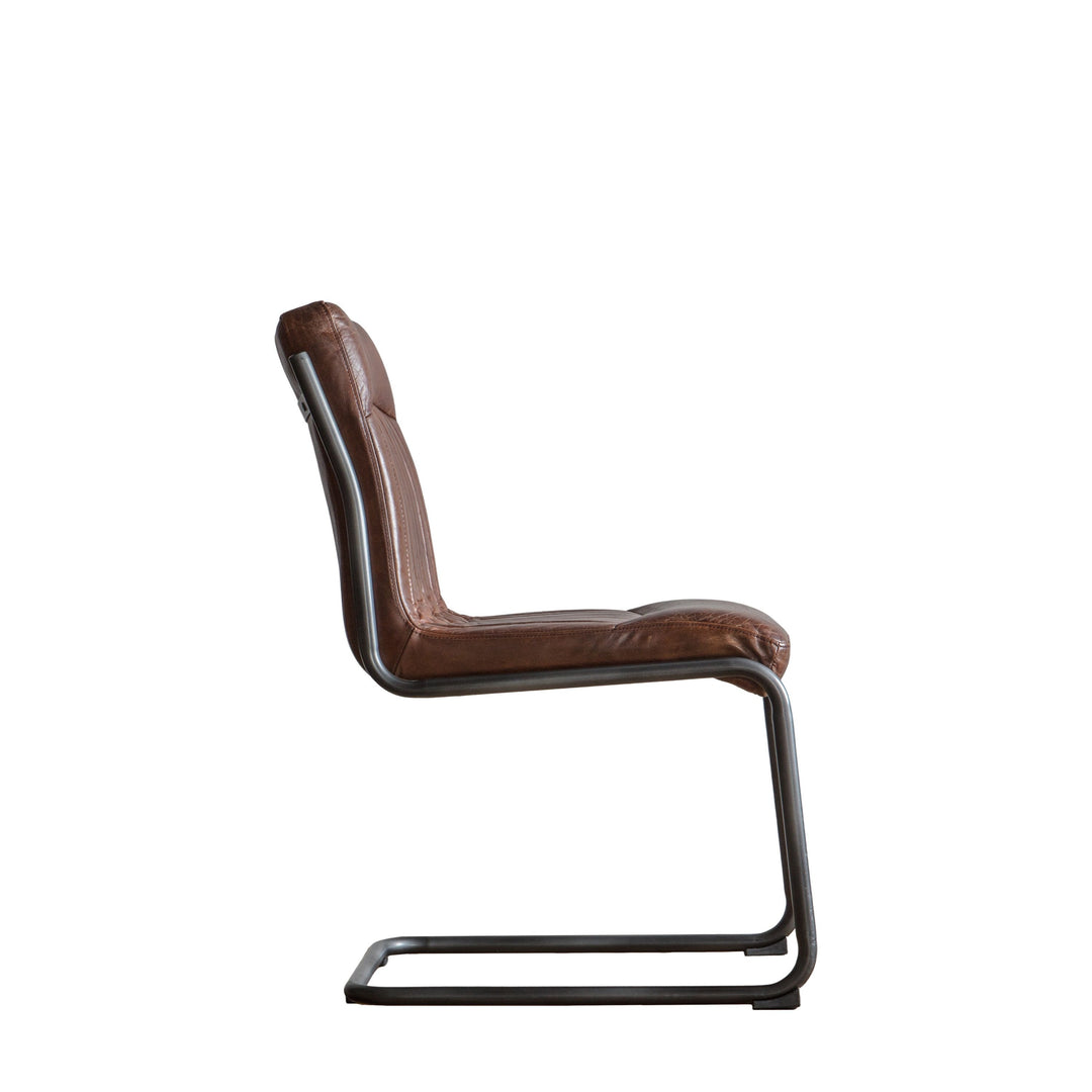 Caleb Leather Chair – Brown