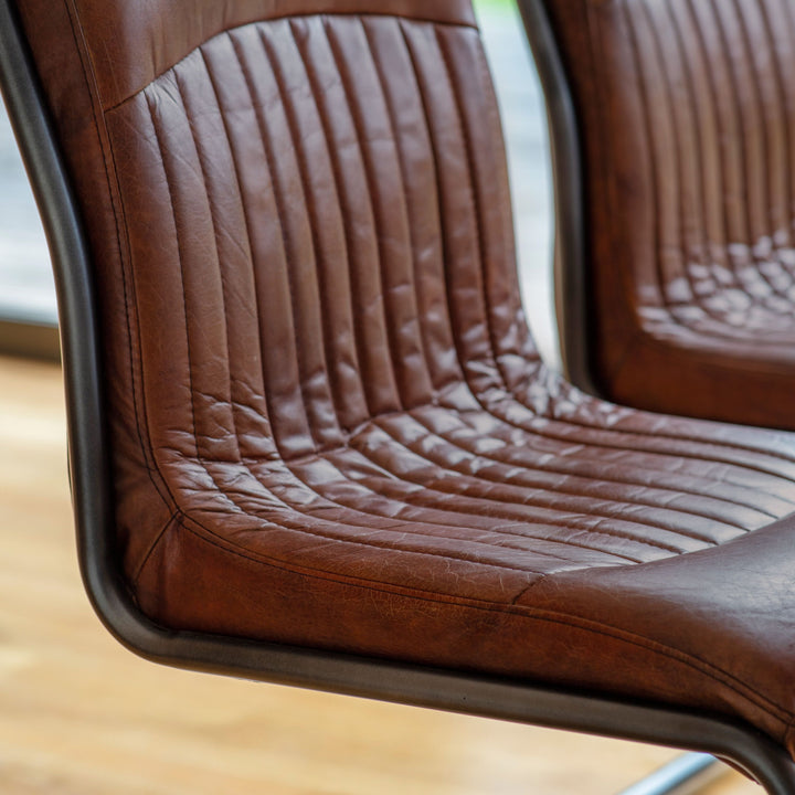 Caleb Leather Chair – Brown