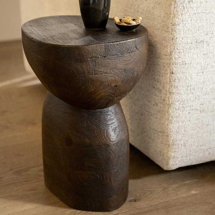 Calista Side Table – Brown