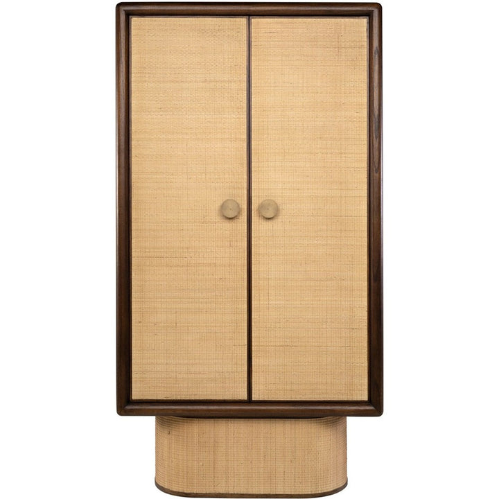 Cadence Cabinet in Mindi Wood and Rattan