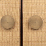 Cadence Cabinet in Mindi Wood and Rattan