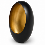Richmond Interiors Reen Candle Holder in Black and Gold – Small – Open Box Return