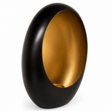 Richmond Interiors Reen Candle Holder in Black and Gold – Small – Open Box Return