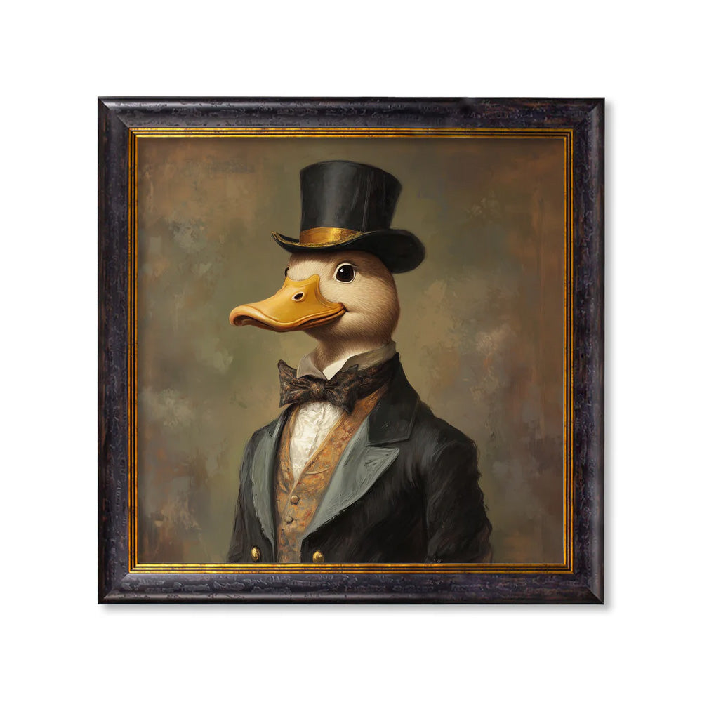 Captain Quackmore – Gentleman Duck – Oxford Square Frame