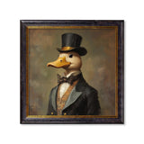 Captain Quackmore – Gentleman Duck – Oxford Square Frame
