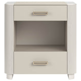 Caracole Love-ly! Small Bedside Table - Matte Pearl