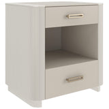 Caracole Love-ly! Small Bedside Table - Matte Pearl