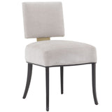 Caracole Reserved Seating Dining Chair – Manhattan Alabaster Fabric