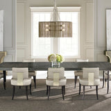 Caracole Reserved Seating Dining Chair – Manhattan Alabaster Fabric