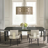 Caracole Reserved Seating Dining Chair – Manhattan Alabaster Fabric