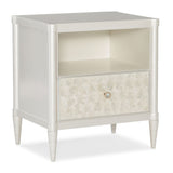 Caracole White Cap Bedside Table