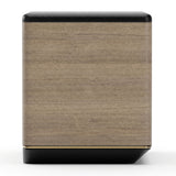 Caracole Madera Plinth Bedside Table – Chocolate Koto Matte