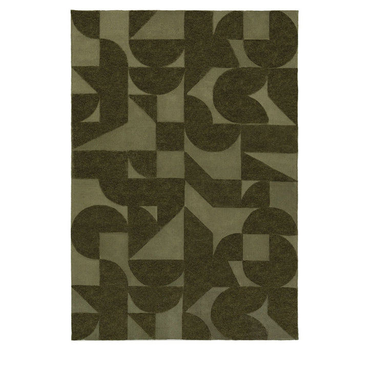 Caslow Geometric Rug – Green – Large