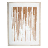 Libra Interiors Framed Handmade Rug Wall Taupe Textured