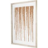 Libra Interiors Framed Handmade Rug Wall Taupe Textured