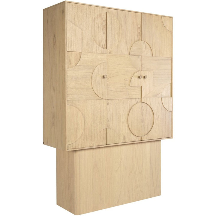 Cassian Cabinet in Natural Mindi Wood