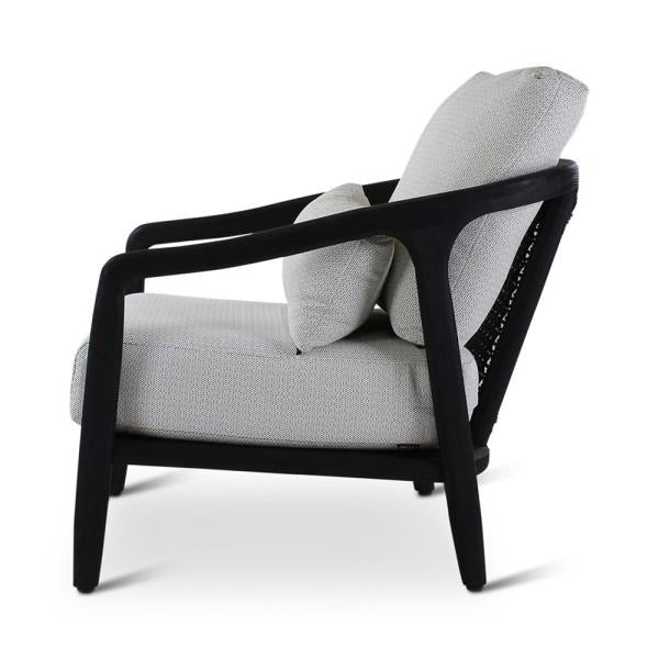 Castle Line Anais Lounge Chair – Black and Grey